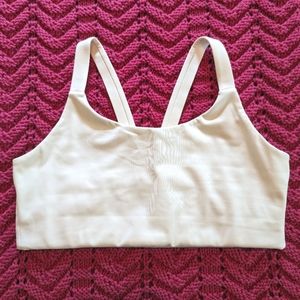 Girlfriend Collective Lou Bra v-Back Ivory Medium